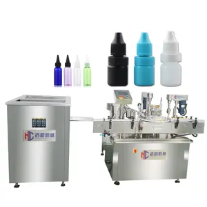 Shanghai haochao Automatic 5ml 10ml Eye Drop Bottle Filling Capping And Labeling Machine Chubby Gorilla Bottle Filling Line
