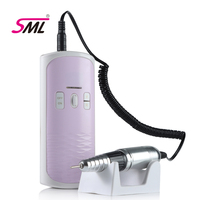 Machine à percer les ongles professionnelle de haute qualité SML M8 pour le façonnage, le polissage, l'élimination des ongles en acrylique, des ongles en gel, perceuse rechargeable