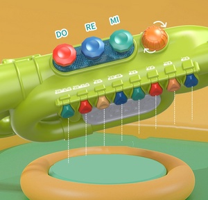 Trompeta Electrónica Musical de Juguete con Luces, Colorida, Simulada, para la Educación Infantil, Instrumento Musical de Plástico, Venta al por Mayor - Product Image 6