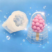 Jianye Melkwitte Druivenijs Mousse Siliconen Mal Eco-vriendelijk Herbruikbaar 3D Fruitvormig Breed Temperatuurbereik Makkelijk Ontvormen