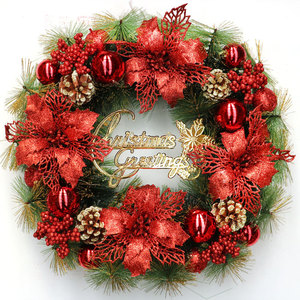 Guirnalda Navideña Artificial Ecológica, Adornos Colgantes para Decoración Interior, Corona de 30 cm, Múltiples Colores para Fiestas en Casa - Product Image 5