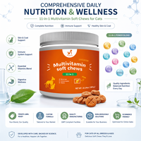 Complément Multivitaminé pour Animaux de Compagnie OEM ODM - Friandises Tendres Quotidiennes Équilibrées 10-en-1 Avancées - Usine de Production à Grande Échelle pour Marques Privées