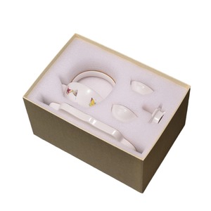 One Pot Two Cups <b>Tea</b> <b>Set</b> with Tray Bone China Ceramic for Home and Office Gift - Product Image 5