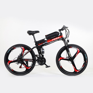 Vélo pliant à cadre en acier 7 vitesses avec porte-bagages arrière, batterie lithium double 48V 14 pouces, moteur de moyeu arrière sans balais <span class=keywords><strong>500Wh</strong></span> - Product Image 1