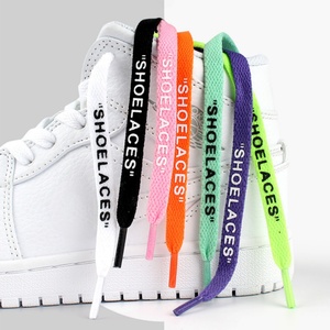 Cordones Planos de Alta Calidad para Jor-dans 1, Cordones Blancos OW para Ni-ke SB Dunks Low AF, Cordones con Texto Impreso - Product Image 3