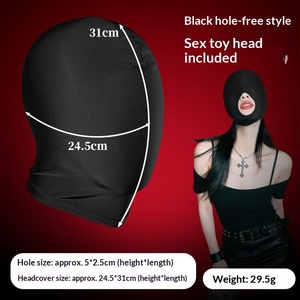 Ensemble de jouets sexuels pour adultes, ensemble de jouets sexuels pour couples, capuche respirante BDSM, parfaite pour les jeux intimes, capuche de privation sensorielle BDSM pour adultes - Product Image 3