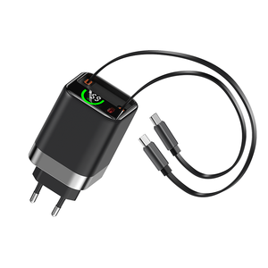 Meilleur chargeur mural rapide pour téléphone portable, 65W, écran TFT rétractable, Gan, USB Type C PD3.0 PPS 3C, prise US pliable, portable - Product Image 5