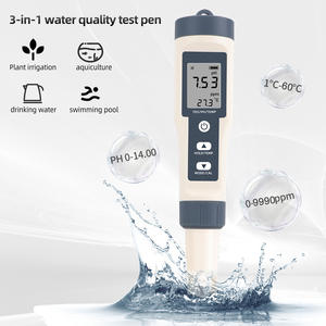 Stylo Testeur d'Eau Intelligent 3-en-1 Testeur Numérique pH TDS et Température Testeur d'Eau Professionnel - Product Image 1