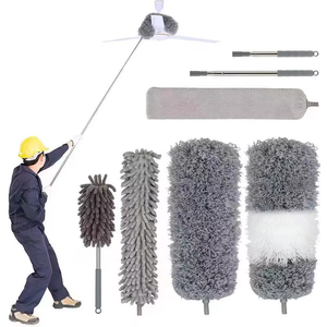Classic Home Telescopic Microfiber Feather <strong>Duster</strong> Stainless Steel Handle <strong>Extendable</strong> for Car House Cleaning Microfiber Collection - Product Image 3