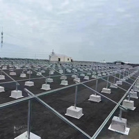 Support de panneau photovoltaïque en acier galvanisé à structure métallique en acier au carbone, conception personnalisée, dessin, toit plat