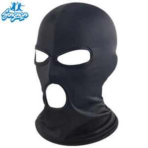 Masker Ski bersepeda pria, Balaclava wajah penuh tiga lubang tipis dan bernapas untuk Balaclava kustom - Product Image 1