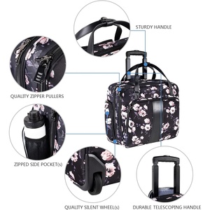 Bolsa de viaje de negocios <span class=keywords><strong>con</strong></span> <span class=keywords><strong>ruedas</strong></span> florales personalizada 15,6, bolsa de ordenador <span class=keywords><strong>portátil</strong></span> <span class=keywords><strong>con</strong></span> <span class=keywords><strong>ruedas</strong></span>, <span class=keywords><strong>maletín</strong></span> rodante, bolsa de equipaje de vuelo - Product Image 3