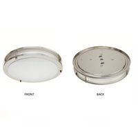 Luminaire LED 5CCT ETl /CE, plafonnier cylindrique encastré pour chambre à coucher, hôtel et usage domestique, 14 pouces