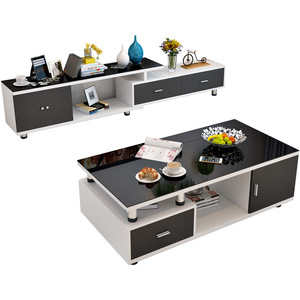 Set Meja TV dan Meja Kopi Furnitur Ruang Tamu Desain Baru Mewah Modern Harga Grosir Terjangkau - Product Image 6