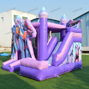Castello Gonfiabile a Tema K-POP Demon Hunters con Scivolo per Feste all'Aperto e Noleggio per Bambini - Product Image 4