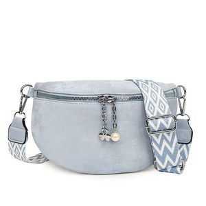 Sacs tendance pour femmes à porter en bandoulière - Grande capacité, sac <span class=keywords><strong>banane</strong></span> en cuir vegan souple, sangle large réglable et amovible, fermeture éclair, RFID - Product Image 4