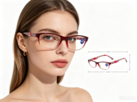 Lunettes de presbytie à monture plastique, conformes CE, verres HD transparents, pour les détaillants européens