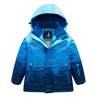 Ensemble de Combinaison de Ski pour Enfants, à Capuche, Garçons et Filles, Épais et Chaud, Imperméable 10 000 mm, Respirant, Anti-UV