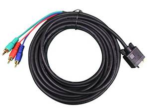 Красная, белая, желтая штепсельная вилка Hd15 15 Pin Vga к S-Video 3 Rca аудио Av конвертер стерео кабель адаптер для Hdtv ПК Dvd монитора - Product Image 6