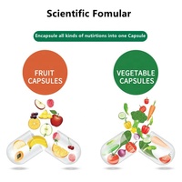 Private Logo Oem Natuurlijke Fruit En Groente Capsules Hele Voedsel Superfoods Vitaminen En Mineralen 90 Fruit 90 Vegetarische Capsules