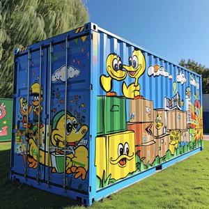 Profession elle Herstellung Guter Preis Abnehmbarer Stahl Vorgefertigte modulare Häuser Sandwich platten material Flat Pack Container - Product Image 4