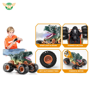 2.4Ghz télécommande <span class=keywords><strong>dinosaure</strong></span> camion <span class=keywords><strong>jouet</strong></span> Spray tout-terrain escalade véhicule Tyrannosaurus RC voiture jouets avec lumière et son Spray - Product Image 5