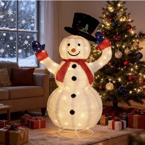 Vente flash Bonhomme <span class=keywords><strong>de</strong></span> neige électrique <span class=keywords><strong>de</strong></span> 4 pieds Décorations <span class=keywords><strong>de</strong></span> Noël d'extérieur avec moteur pour la décoration <span class=keywords><strong>de</strong></span> la cour et du jardin - Product Image 1