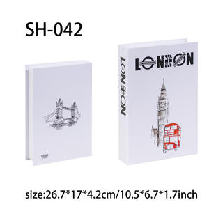 Adornos modelo <span class=keywords><strong>casa</strong></span> Villa decoraciones suaves negro blanco gris famosa ciudad libro <span class=keywords><strong>papel</strong></span> mesa <span class=keywords><strong>de</strong></span> centro escritorio libro decorativo - Product Image 6