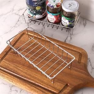 Modern Corner Minimalist <b>INS</b> Style Zinc Alloy Free Perforated Bathroom <b>Kitchen</b> Storage Rack with Drain - Product Image 2