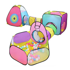 Vente chaude Château portable pliable en 3 pièces Tente pour enfants Tente de jeu de princesse intérieure pour enfants - Product Image 6