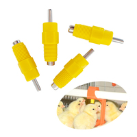 YYX LM13 Abreuvoir à valve à bille en acier inoxydable pour poulets, abreuvoir à 360 degrés pour l'élevage avicole