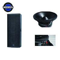 MORIN LA-18CDSP Mezclador DSP Integrado, Subwoofer Activo Profesional para Exteriores de 18 Pulgadas, Altavoz Combinado de 2400W