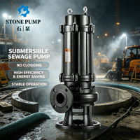 Pompe à eaux usées submersible à haut débit en fer robuste, haute pression, pour usage industriel, chantier de construction, drainage des fosses
