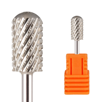 Accessoires pour ponceuse à ongles professionnelle : Fraise à ongles en carbure de tungstène pour retirer le gel, profil en barillet, surface lisse