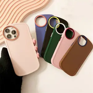 INS Cute Cases For iPhone 14 Pro Max Round Camera Cartoon For iPhone 14 Case Ladies Custom Phone Cover For iPhone 13 12 Pro Max