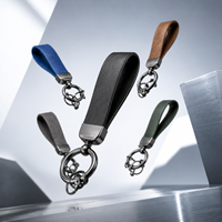 Porte-clés en cuir véritable durable de marque, impression offset, porte-clés en cuir personnalisés, porte-clés de voiture vierges de luxe pour cadeaux d'affaires