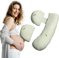 Oreiller de soutien pour la grossesse de qualité supérieure, de qualité professionnelle, de forme irrégulière, au design moderne, en polyester respirant