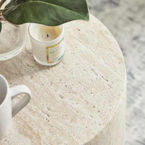 Lato plinto moderno tavolo laterale trasferibile pannello <span class=keywords><strong>in</strong></span> <span class=keywords><strong>pietra</strong></span> stampata mobili da <span class=keywords><strong>soggiorno</strong></span> per la casa tavolino da caffè - Product Image 4
