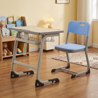 En promotion : Ensembles bureau et chaise pour étudiants, mobilier scolaire, chaise de classe, tables et chaises métalliques réglables en hauteur
