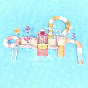Parco Acquatico in Acciaio Inossidabile con Scivolo in Vetroresina per Piscina - Product Image 5