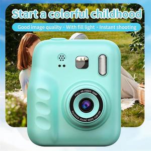 DLC Kindercamera 9600W HD Instant Fotocamera met LED-flitser Selfiemodus 1080P Video Verjaardagscadeau voor kinderen - Product Image 1
