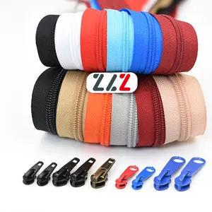 All kinds of nylon zipper custom color zipper