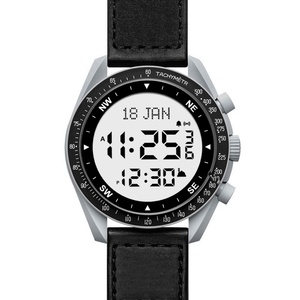 Islamic Gift Qibla Direction Time Reminder Digital Watch Multifunctional Waterproof Watch Ramadan Gift Athan <b>Clock</b> Azan Prayer - Product Image 6