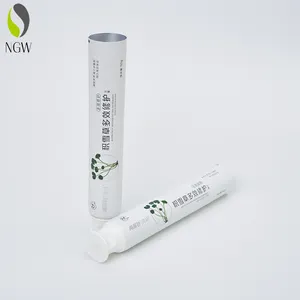 Environmentally friendly toothpaste tube custom printed LOGO empty aluminum plastic tube can be filled and packed in ABL tube