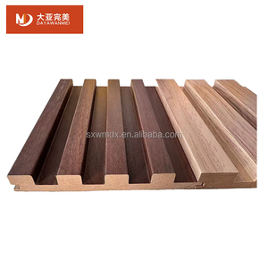 Prix d'usine <span class=keywords><strong>MDF</strong></span> sculpté avec placage de grain de bois Panneaux muraux acoustiques en bois Panneau de <span class=keywords><strong>baguette</strong></span> en latte de bois insonorisé pour chambre à coucher hôpital - Product Image 1
