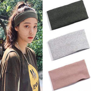 Bandeaux élastiques solides pour cheveux, bandeaux à nœuds croisés pour femmes et filles, accessoires pour cheveux - Product Image 2