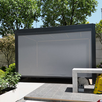 Pergola bioclimatique en aluminium moderne de haute qualité, automatique, pour patio, arches extérieures, toit à lames orientables