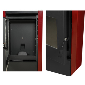 Poêle à granulés de <span class=keywords><strong>bois</strong></span> en acier R0602C 6,5 kW, moderne, écologique, sans fumée, compact, avec télécommande Wi-Fi, autoportant pour cuisine - En promotion - Product Image 5