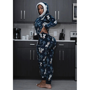 Venta al por mayor de manga larga mono de cambios adulto <span class=keywords><strong>mujer</strong></span> trasero solapa de Navidad con solapa - Product Image 5