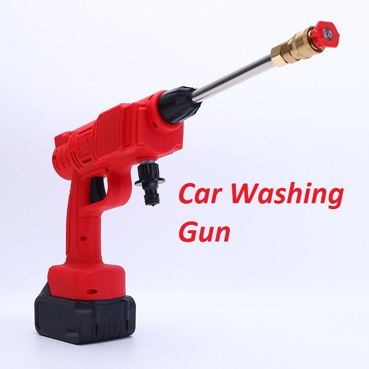 Hot products cordless high pressure car washer gun with rechargeable lithium battery